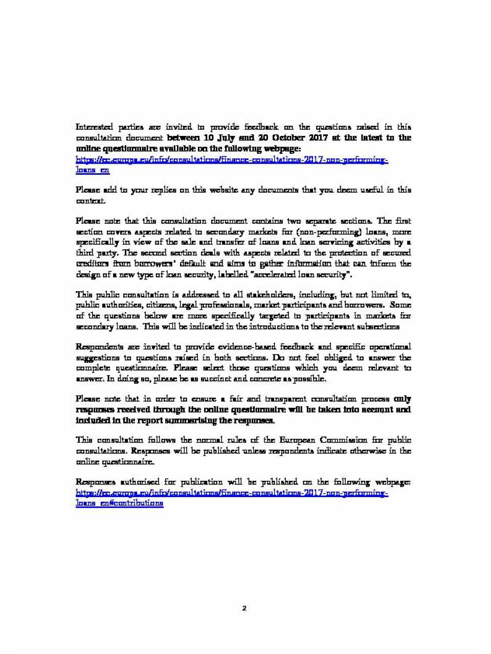 Development of Secondary Markets for Non-Performing Loans and Distressed Assets and Protection of Secured Creditors from Borrowers' Default