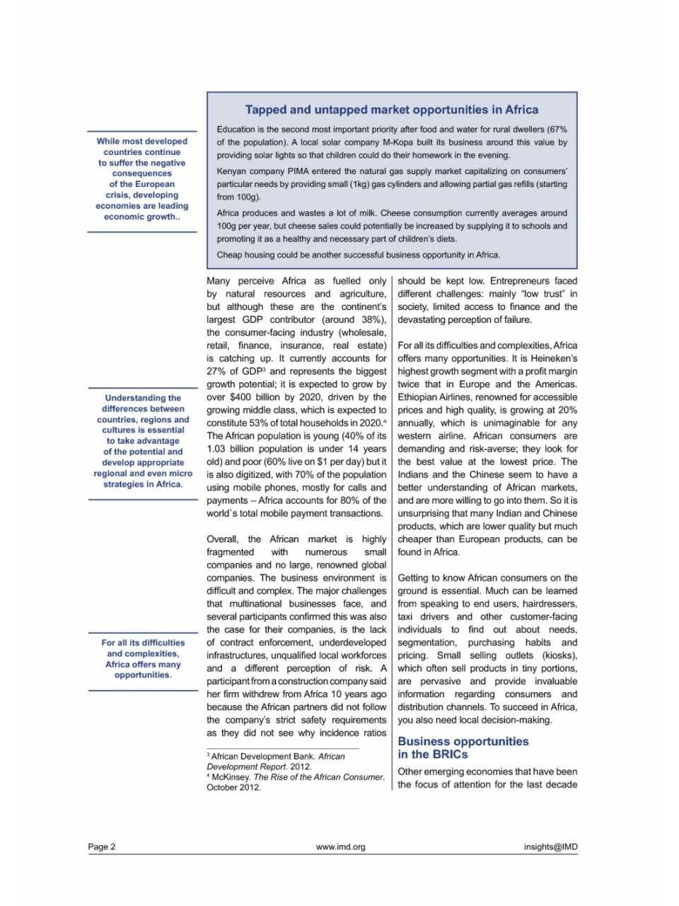Emerging markets perspectives