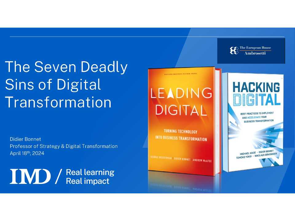 The seven deadly sins of digital transformation