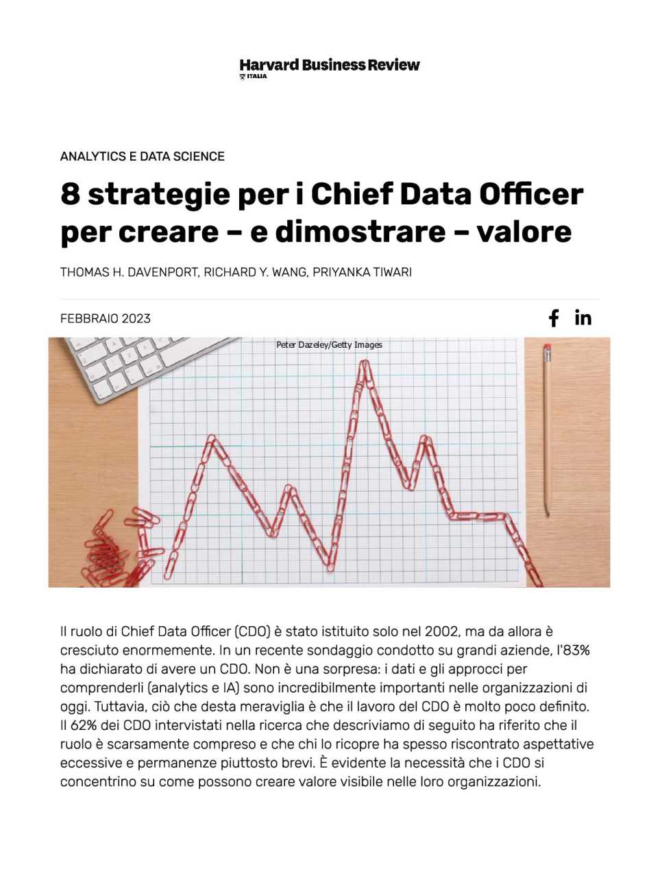 8 strategie per i Chief Data Officer per creare – e dimostrare – valore