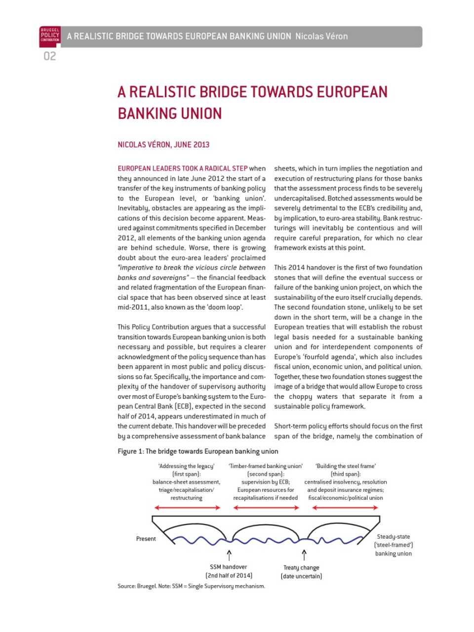 A realistic bridge towards European banking union