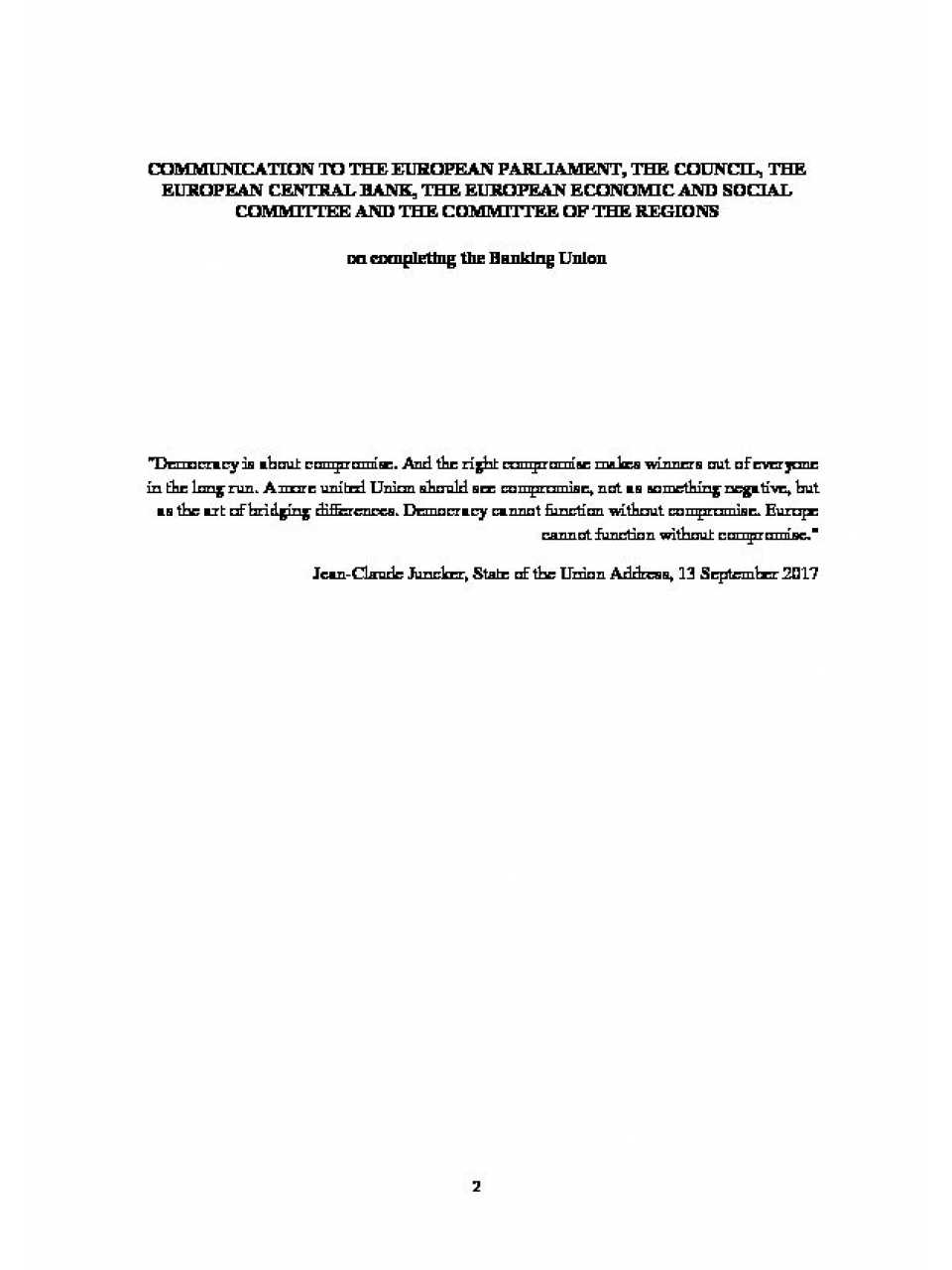 AGGIORNAMENTO PERMANENTEVIA WEBL’unione fiscale e bancaria dell’UE: una strada possibile?