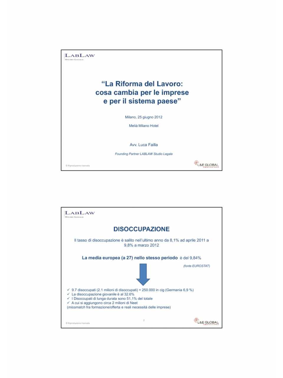 La riforma del lavoro: cosa cambia per le imprese e per il Sistema Paese