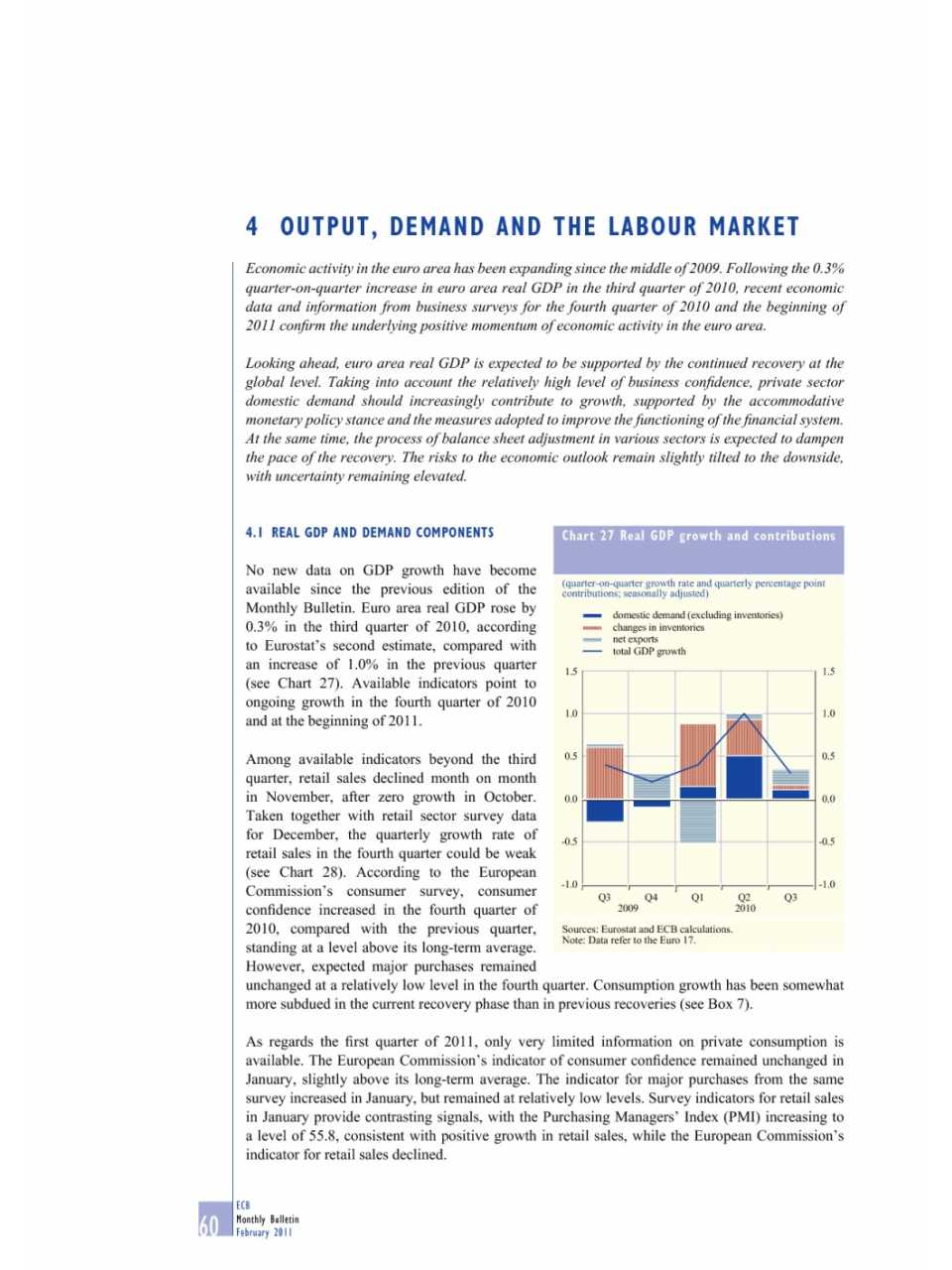 Output, demand and the labour market (Monthly Bulletin n. 2 - February 2011)