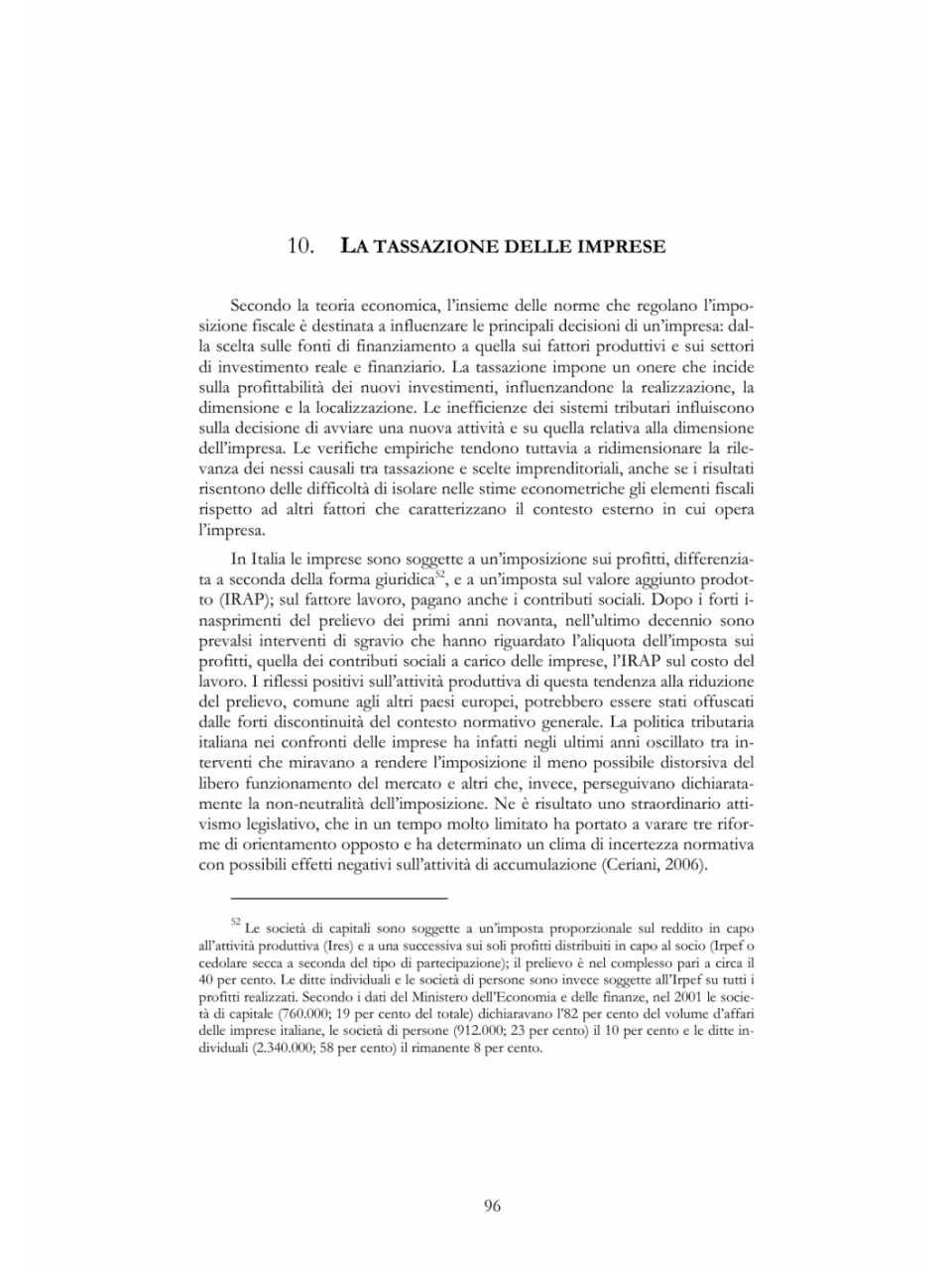 La tassazione delle imprese