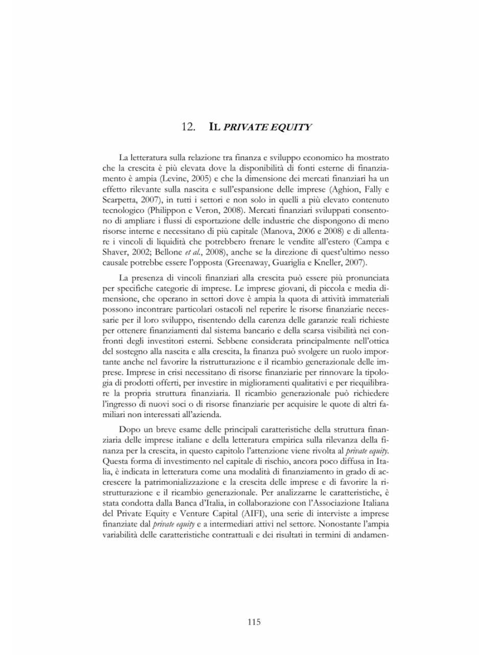 Il private equity
