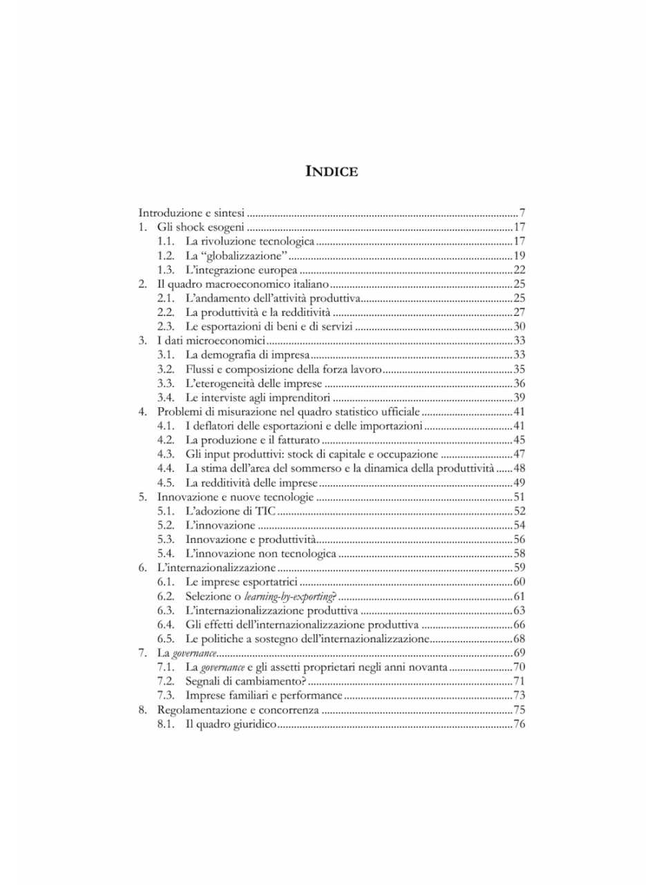 Questioni di economia e finanza - rapporto sulle tendenze nel sistema produttivo italiano