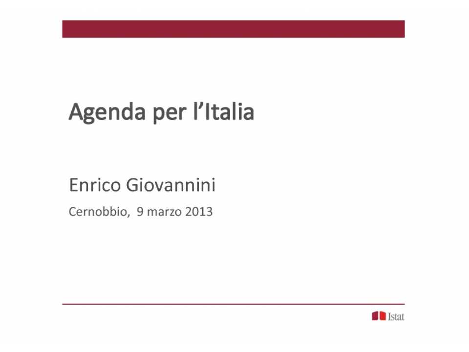 Agenda per l'Italia