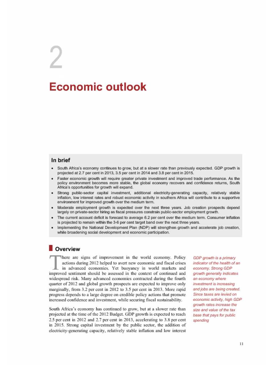 Economic outlook - chapter 2
