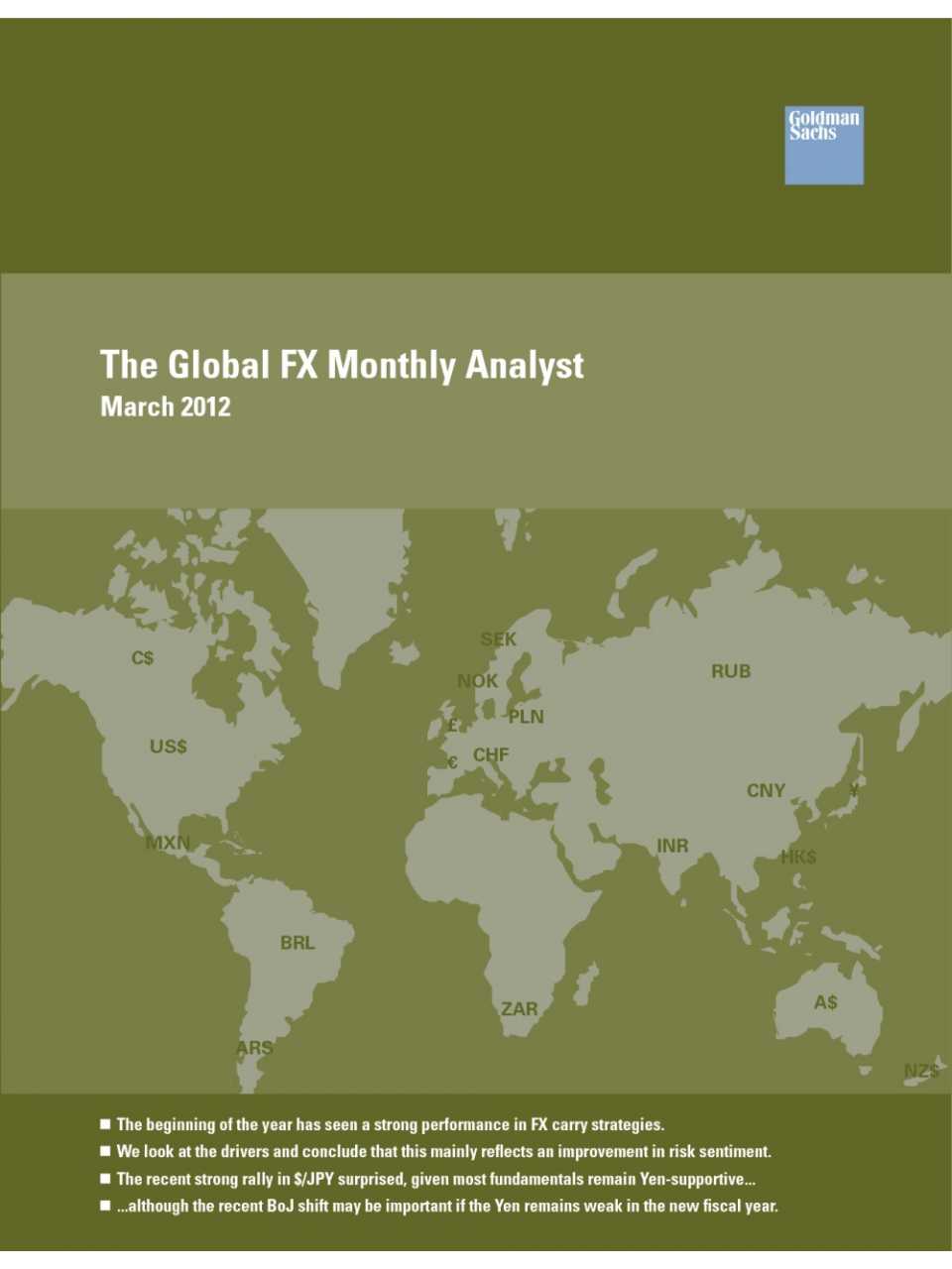 The Global FX Monthly Analyst