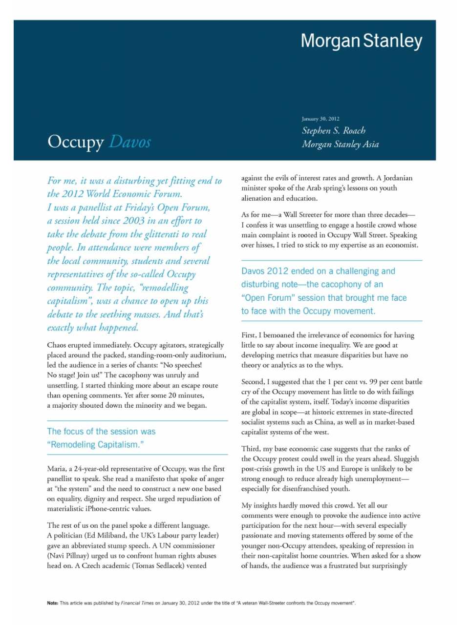 Occupy Davos