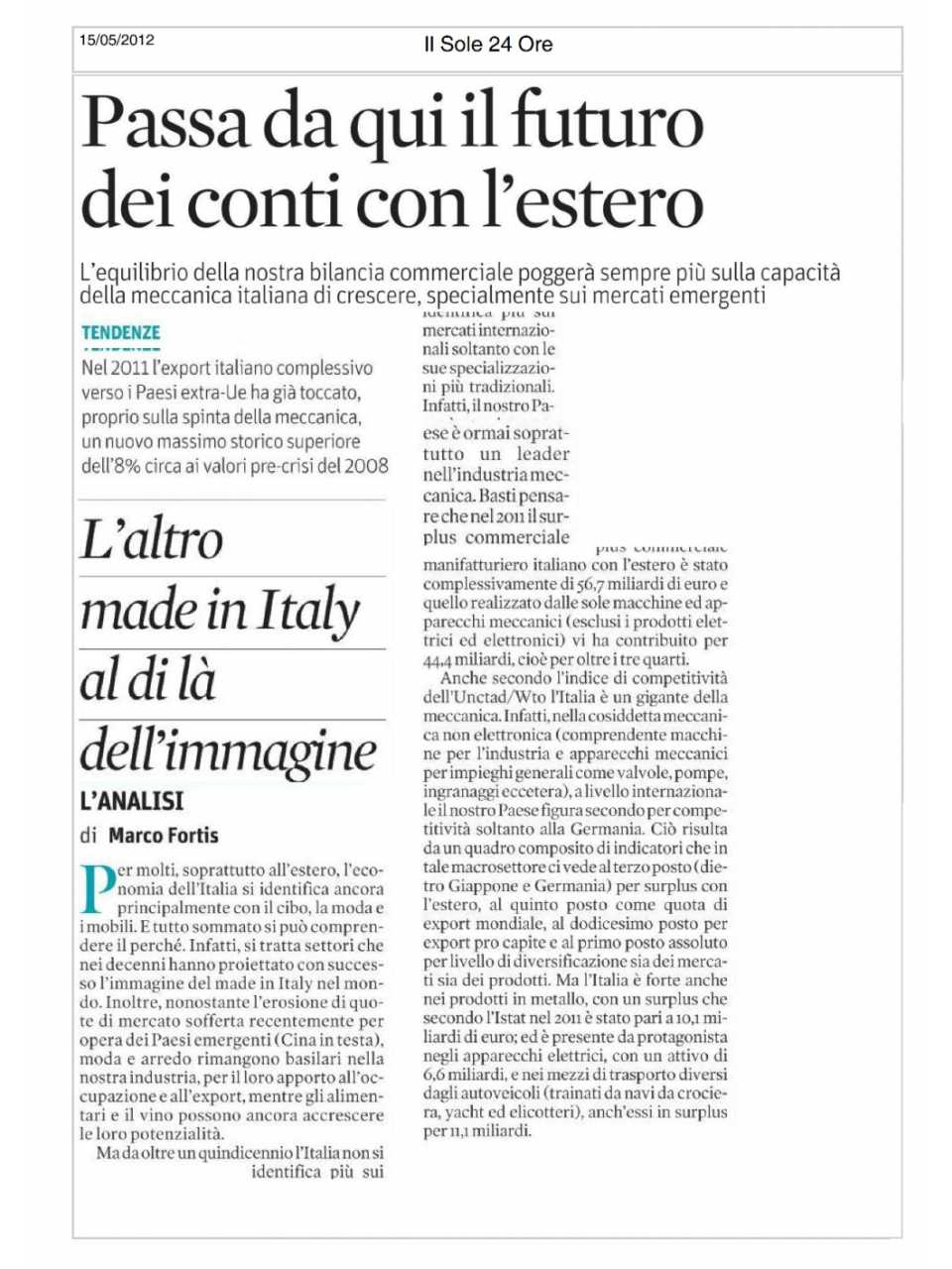 Passa da qui il futuro dei conti con l'estero