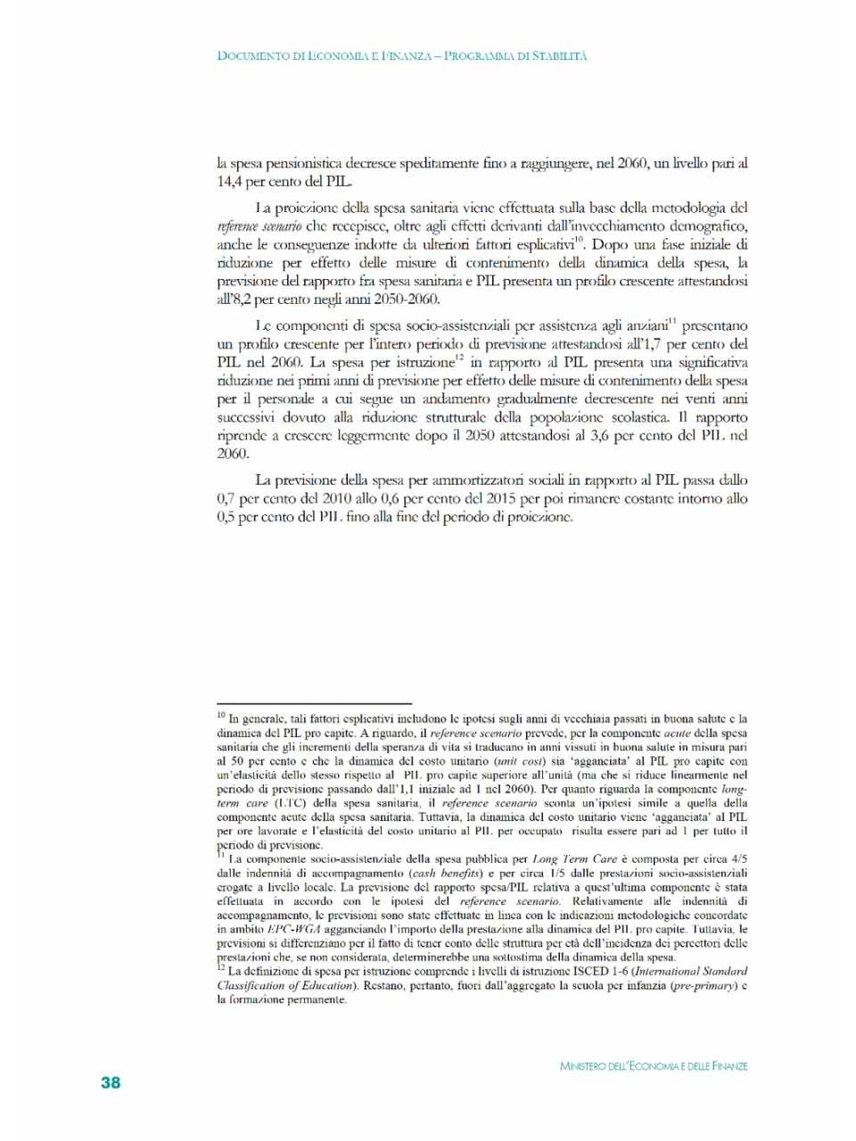 Sostenibilità delle finanze pubbliche