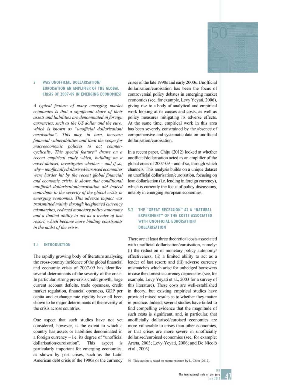 Was unofficial dollarisation/euroisation an amplifier of the global crisis of 2007-09 in emerging economies?