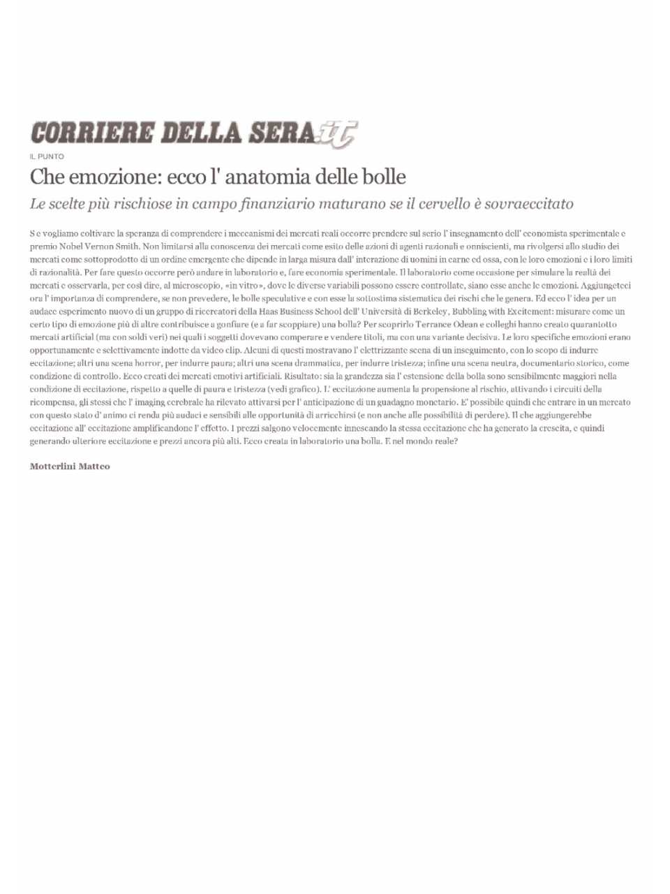 Che emozione: ecco l'anatomia delle bolle