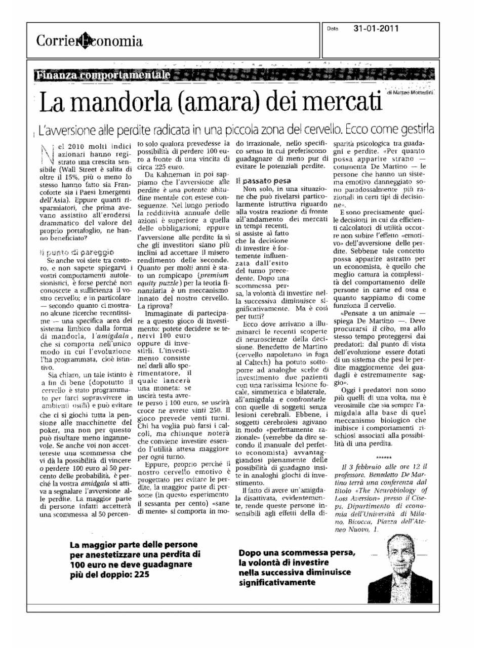La mandorla (amara) dei mercati
