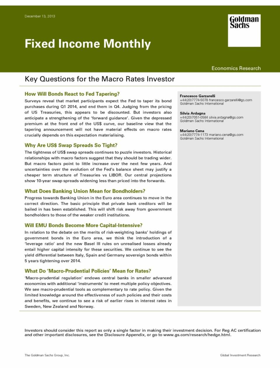 Key questions for the macro rates investor