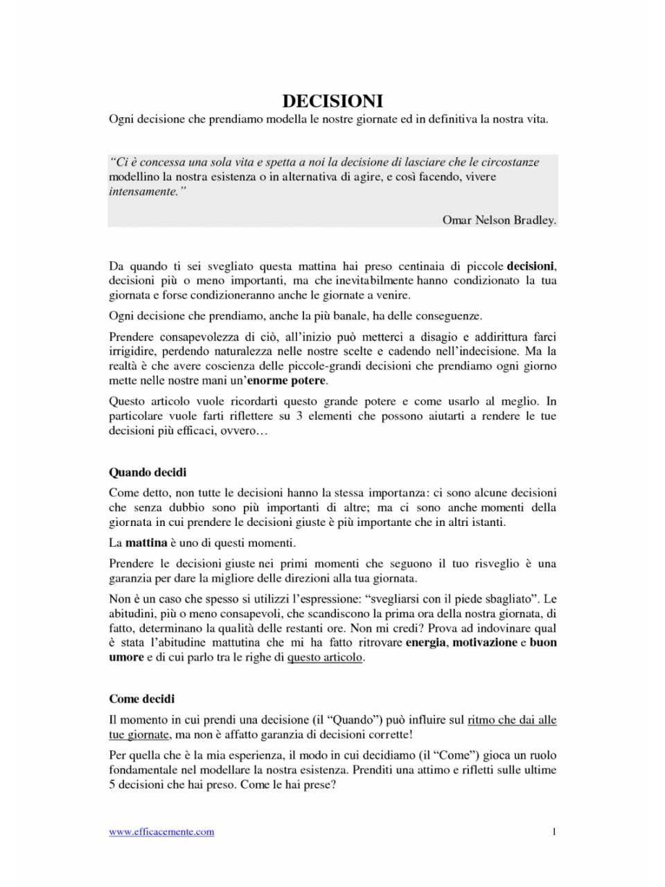 Decisioni