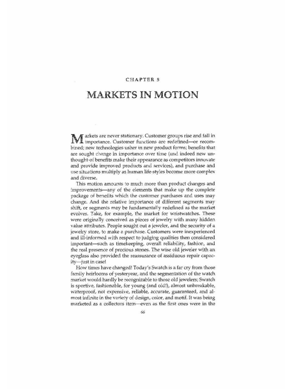 Markets in motion