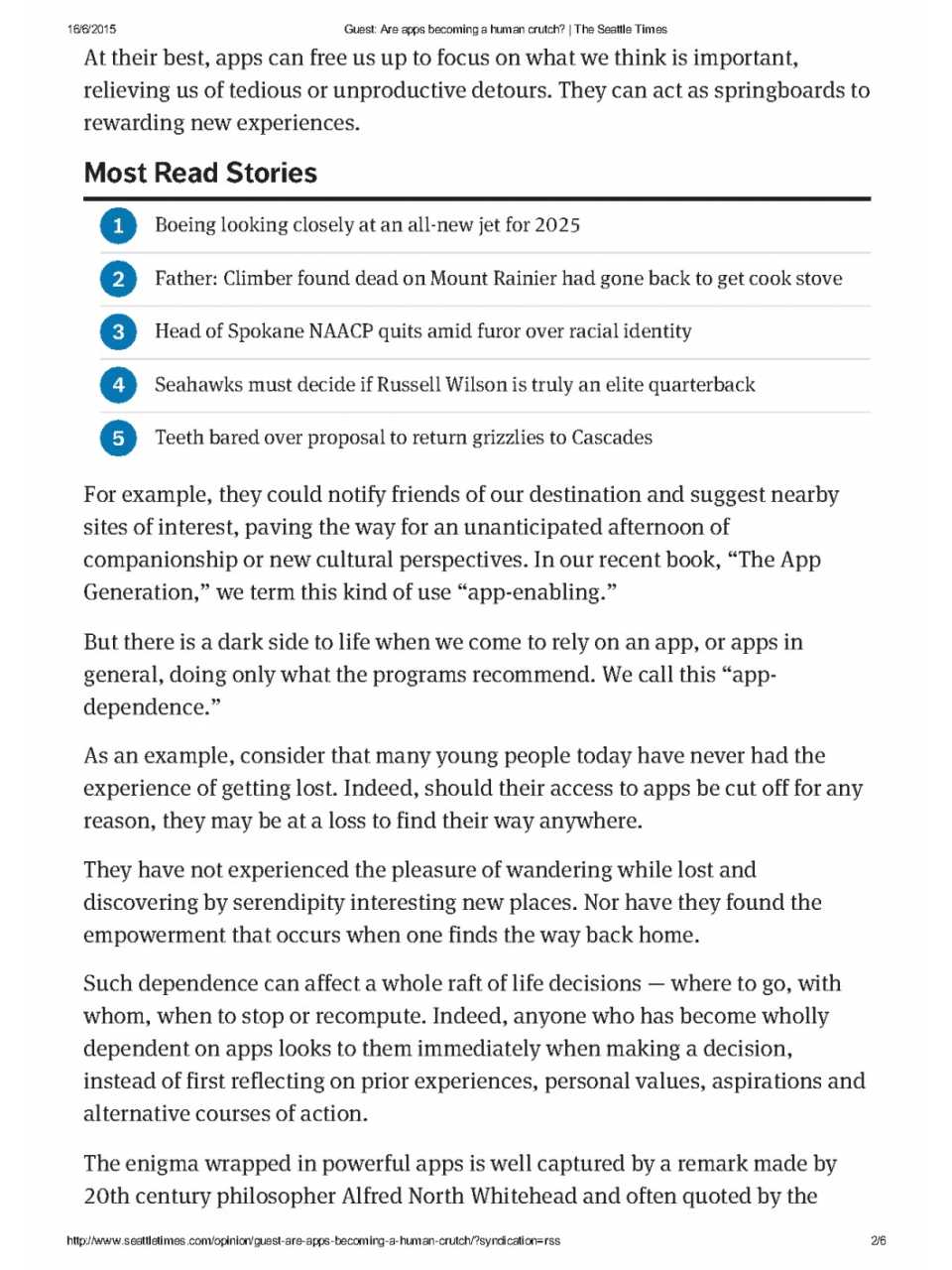 Guest: are apps becoming a Human Crutch?