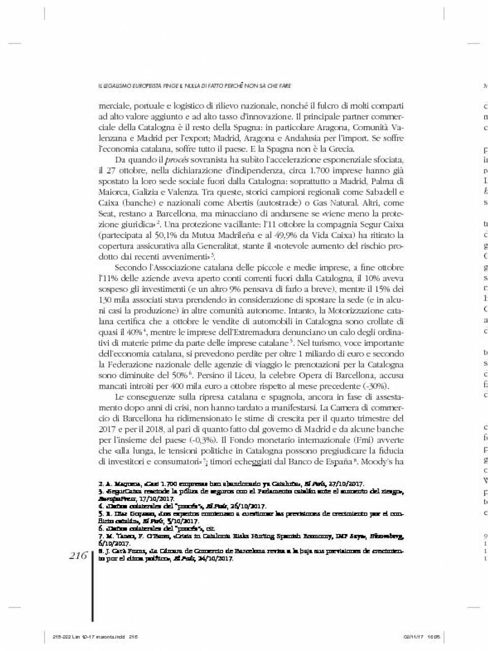 AGGIORNAMENTO PERMANENTEVIA WEBSpagna contro Catalogna, una crisi europea