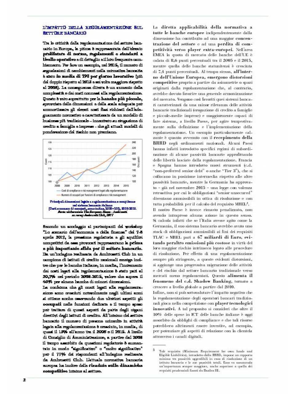 L’evoluzione della regolamentazione del sistema bancario come leva di competitività e crescita