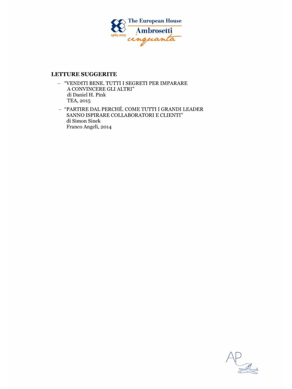Letture suggerite da Dario Balasso