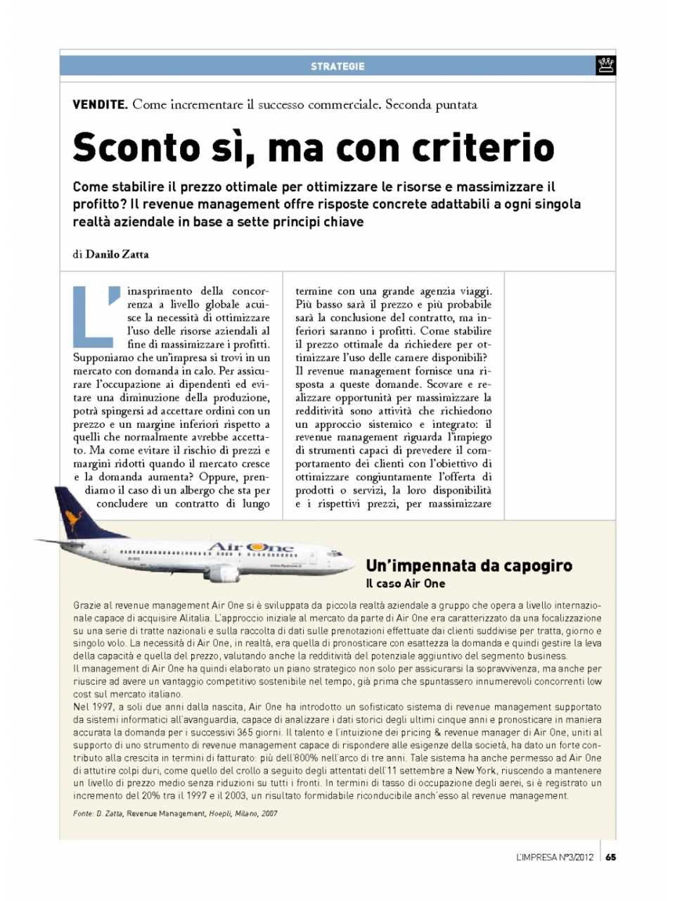 Sconto sì ma con criterio