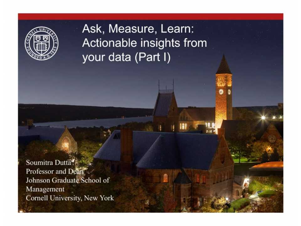 Ask, measure, learn: from social media the information for the business