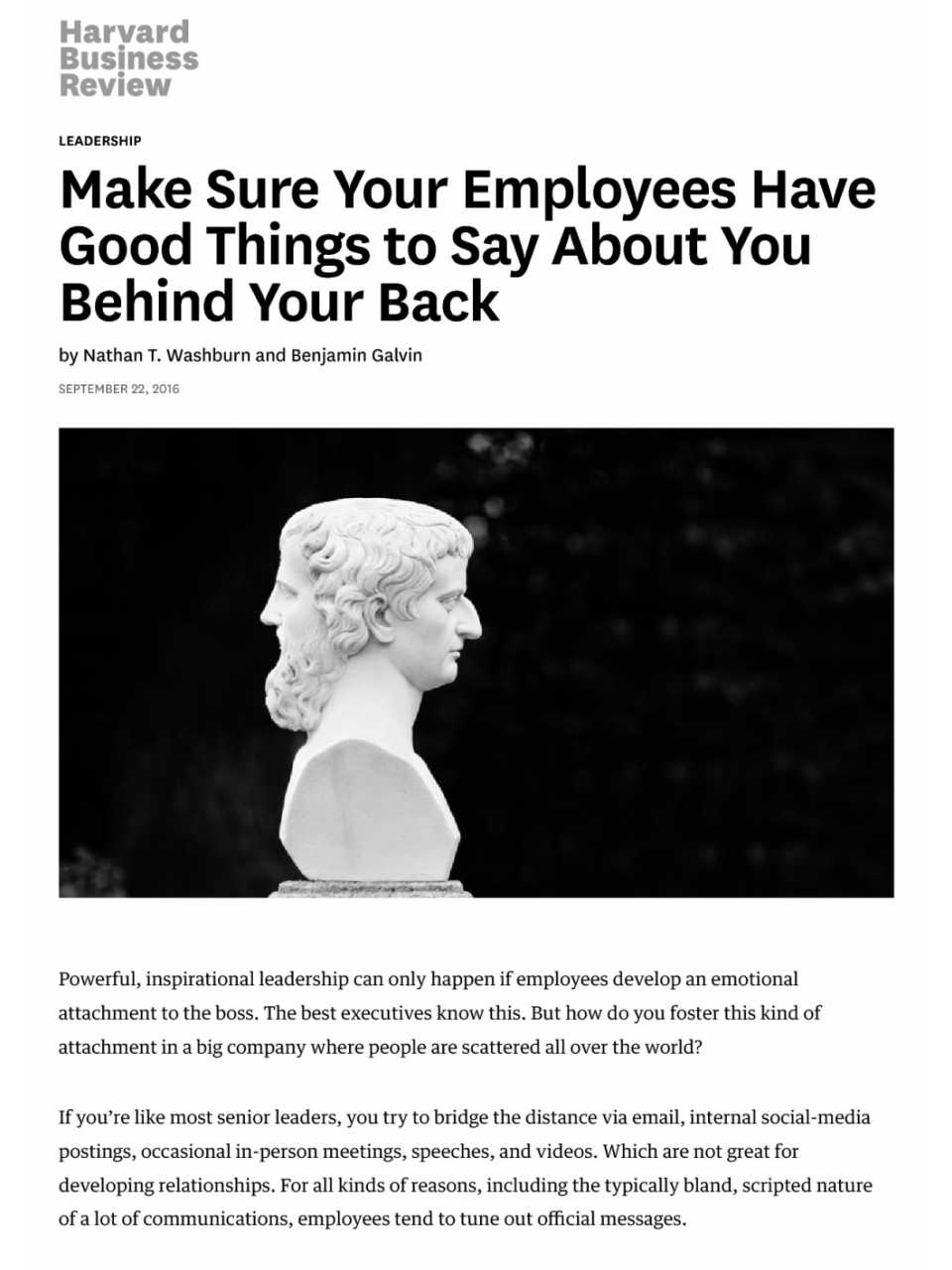 Make Sure Your Employees Have Good Things to Say About You Behind Your Back