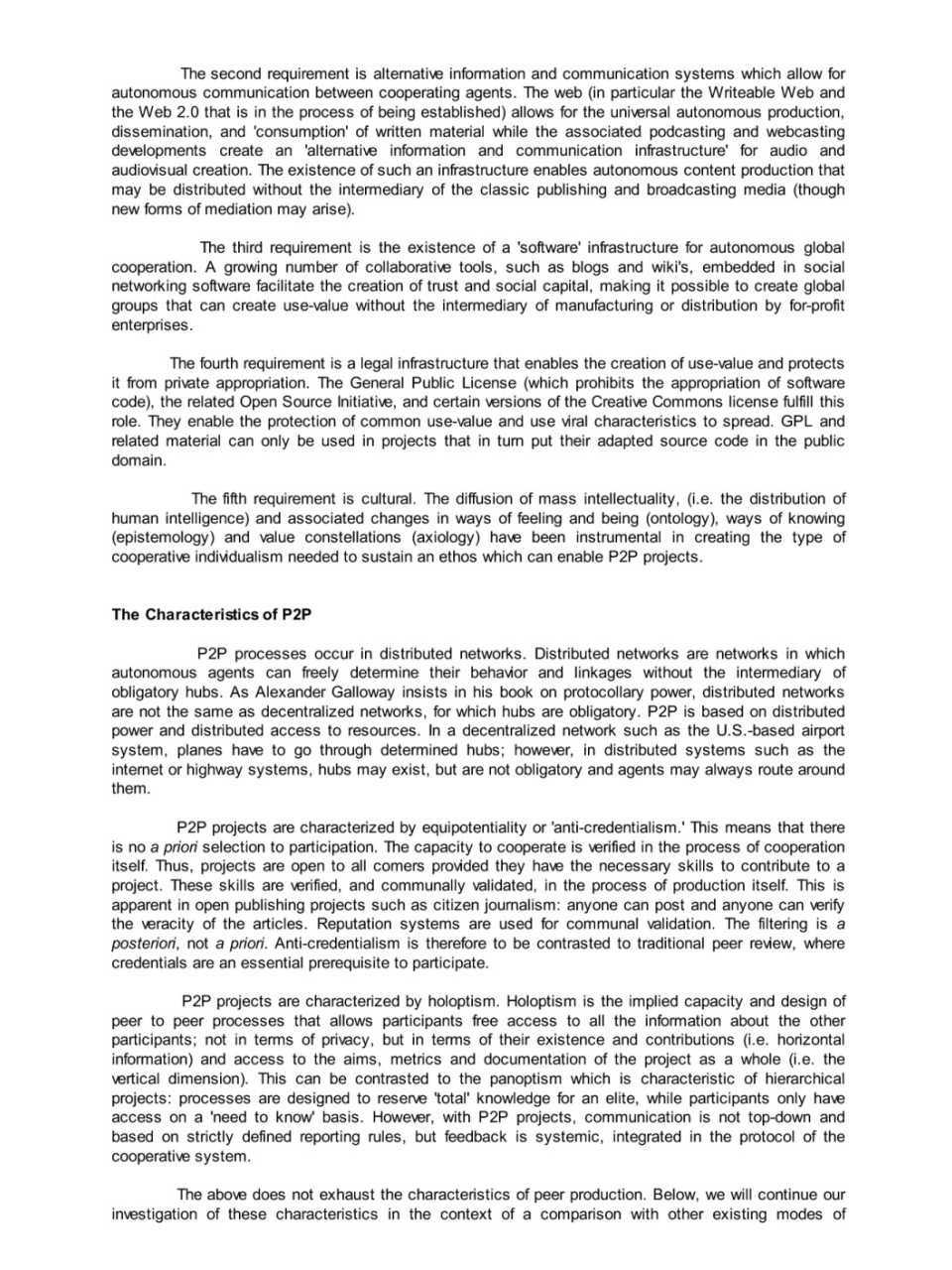 The political economy of Peer Production