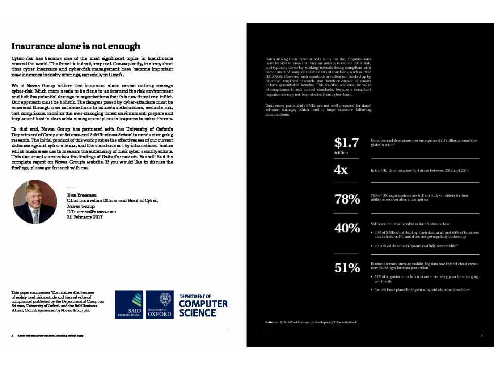 AGGIORNAMENTO PERMANENTEIN PRESENZA
Cyber Risks for Businesses: trend e sfide manageriali