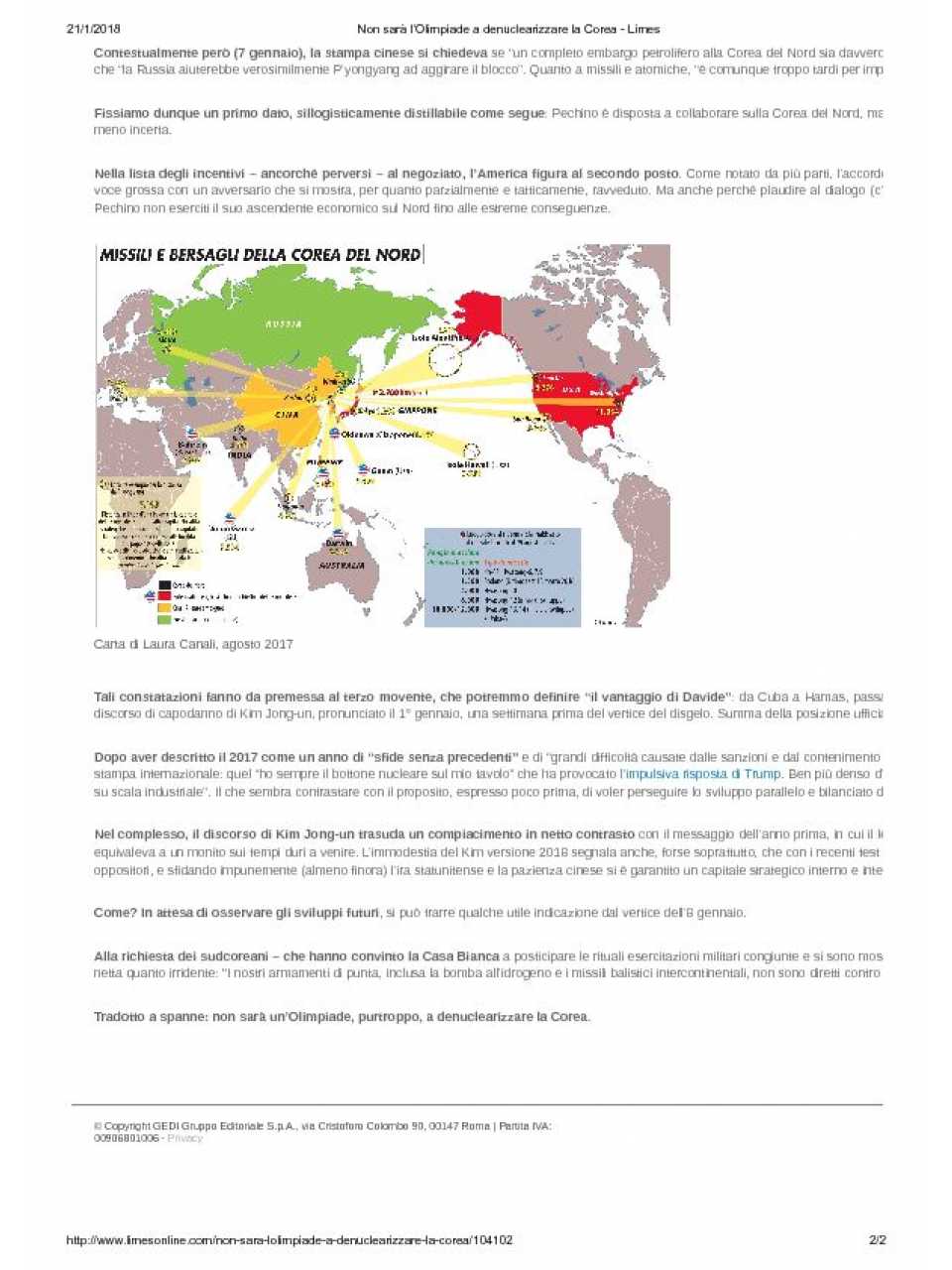 AMBROSETTI MANAGEMENT (*)IN PRESENZA
Outlook Italia 2018
