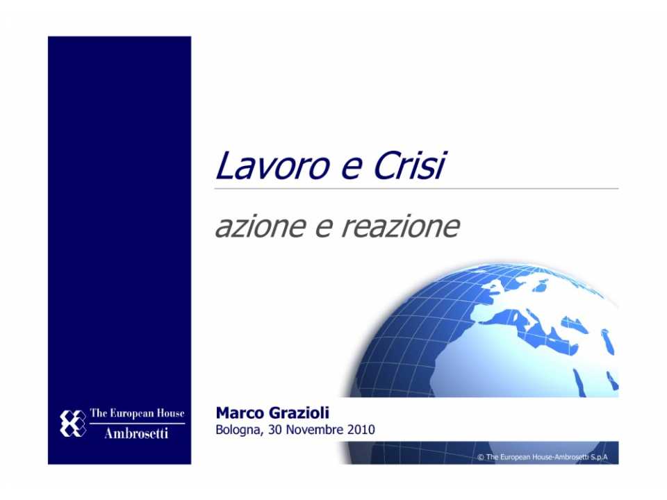 Lavoro e crisi