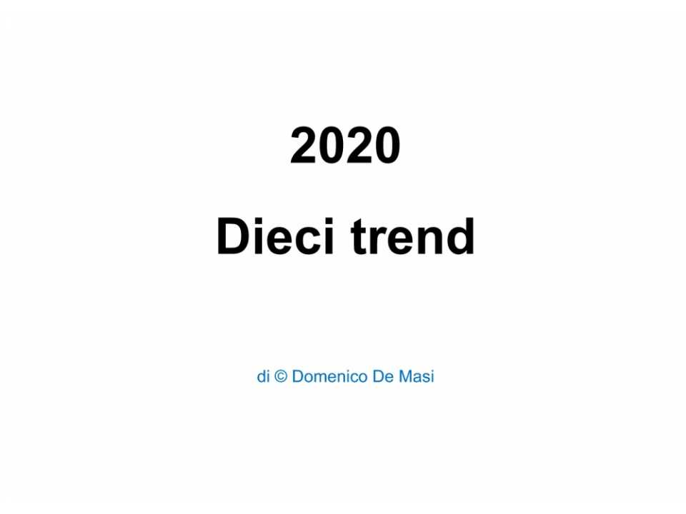 2020 Dieci trend