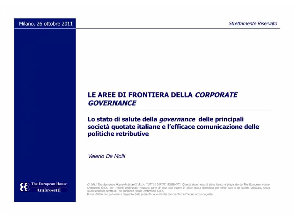 Le aree di frontiera della Corporate Governance (Parte 2)