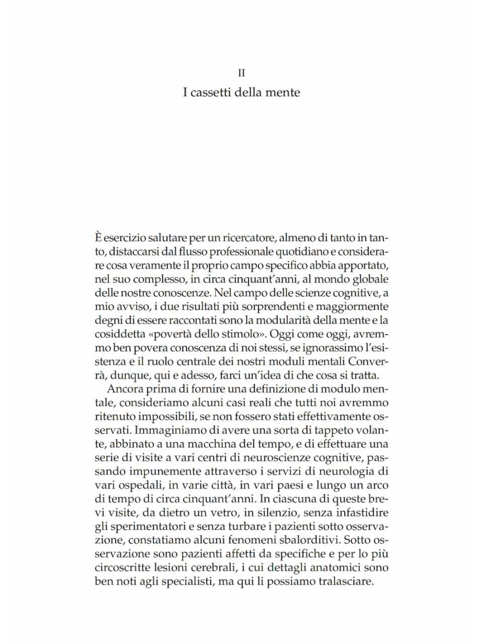 I cassetti della mente