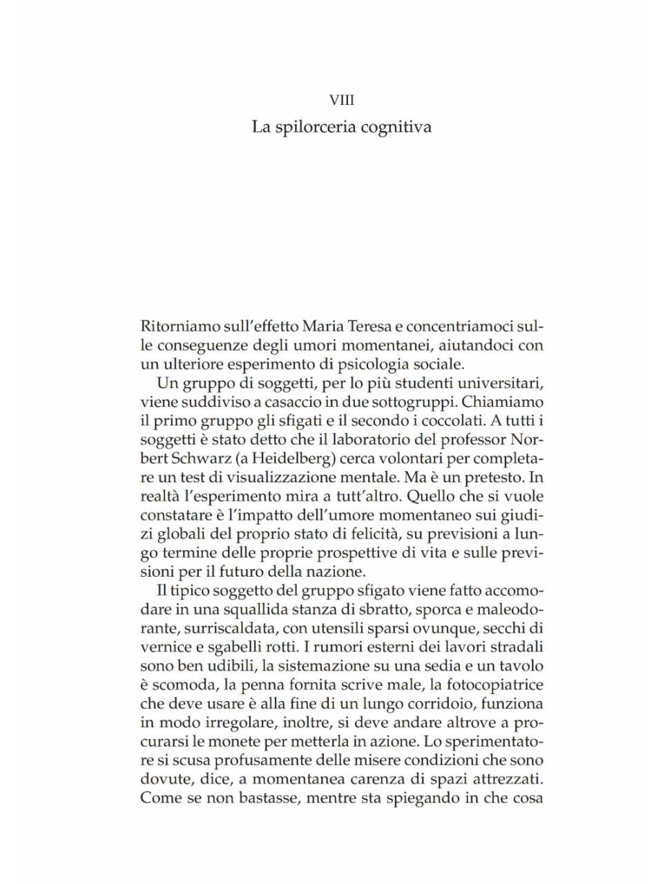 La spilorceria cognitiva