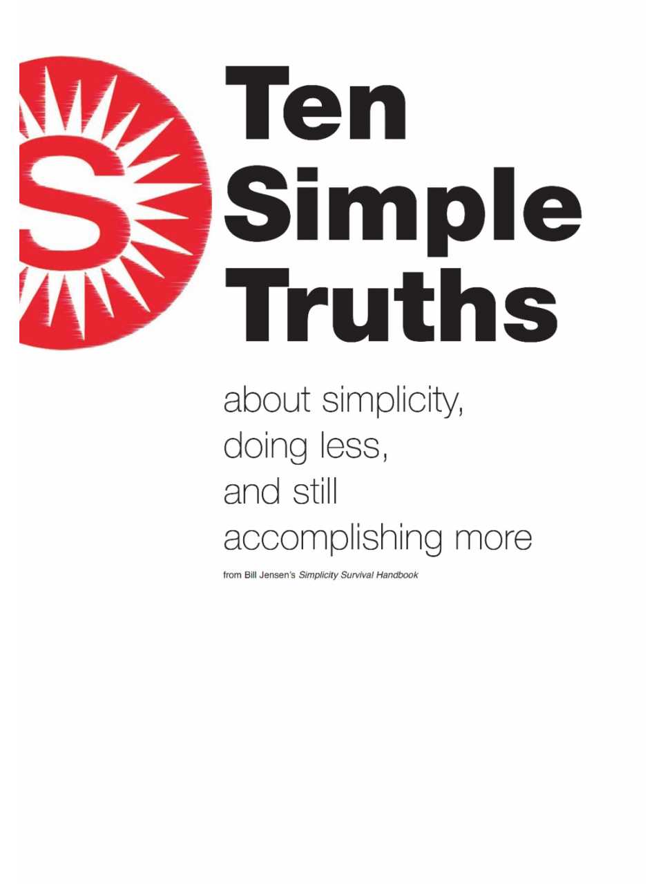 Ten Simple Truths