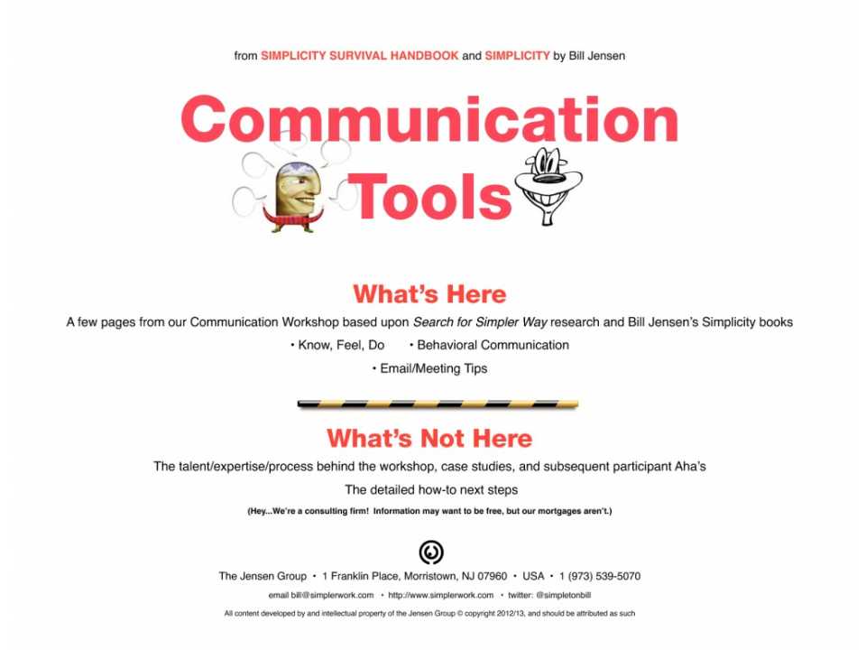 Communication Tools