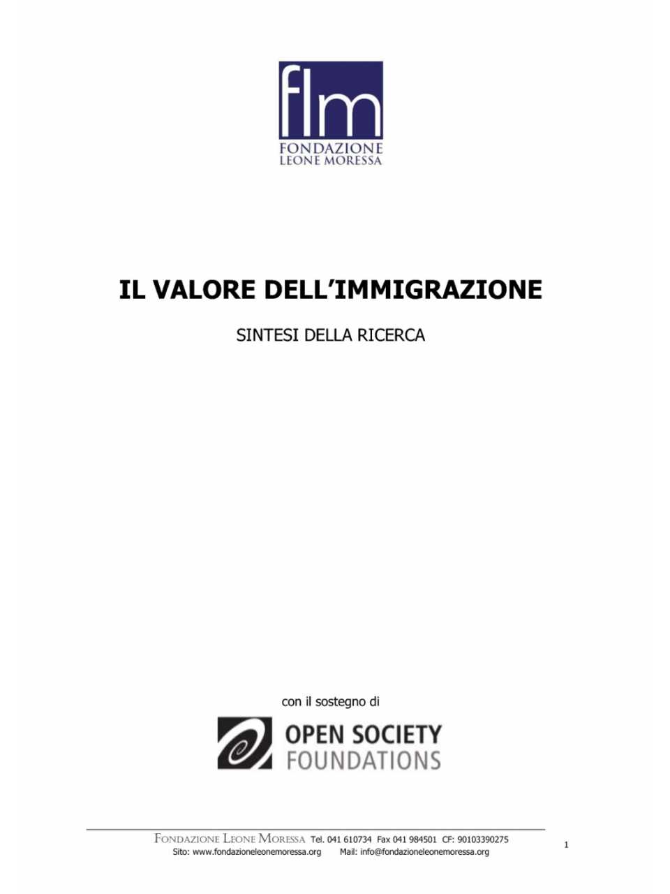 Il valore dell'immigrazione