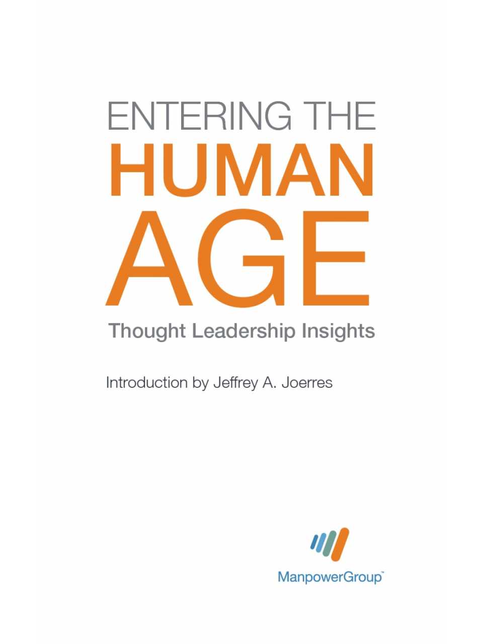 Entering the human age thought leadership insight