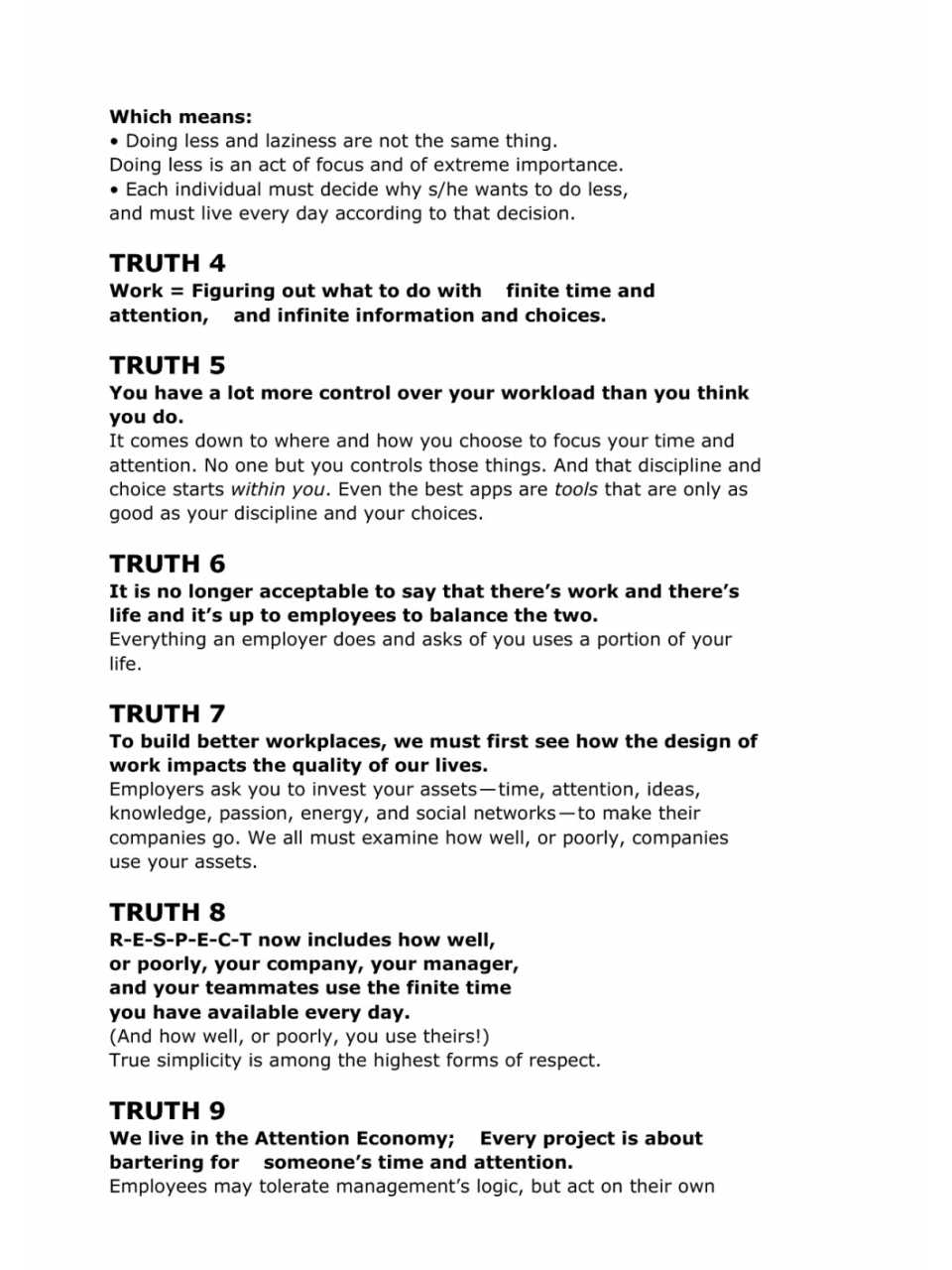 Ten Simple Truths About Simplicity, Doing Less and Still Accomplishing More