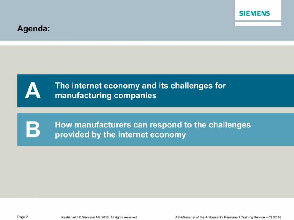 Digitalization in Industrie - Industrie 4.0