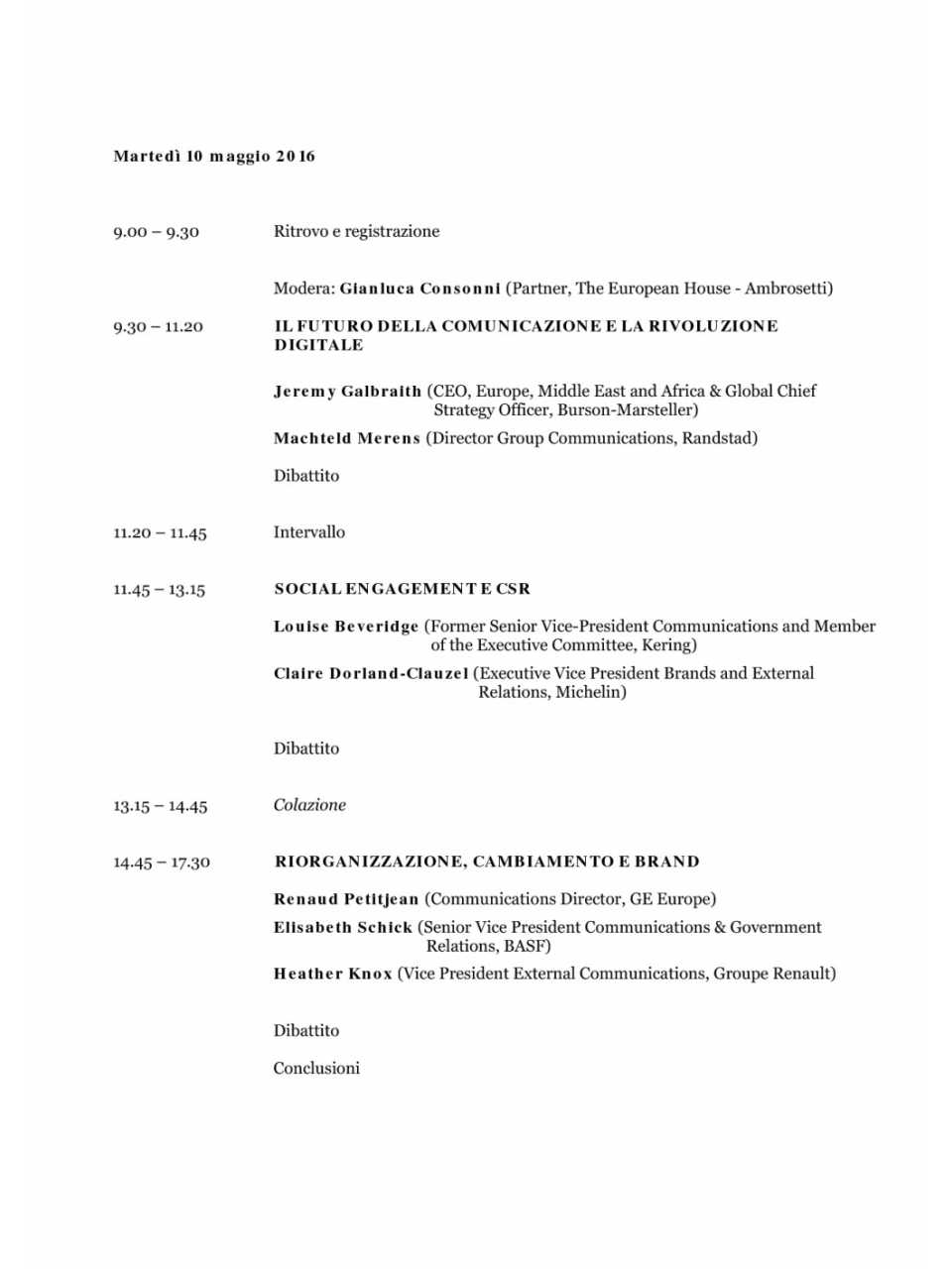 Programma - Communication Global Sumimt 2016