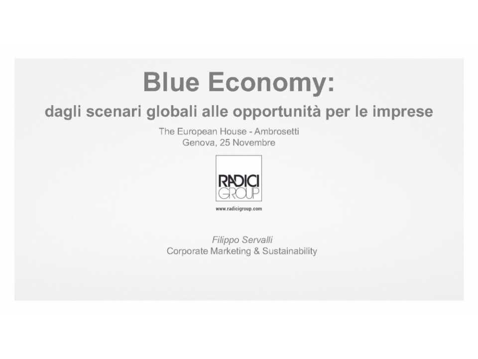 Blue economy: dagli scenari globali alle opportunità per le imprese