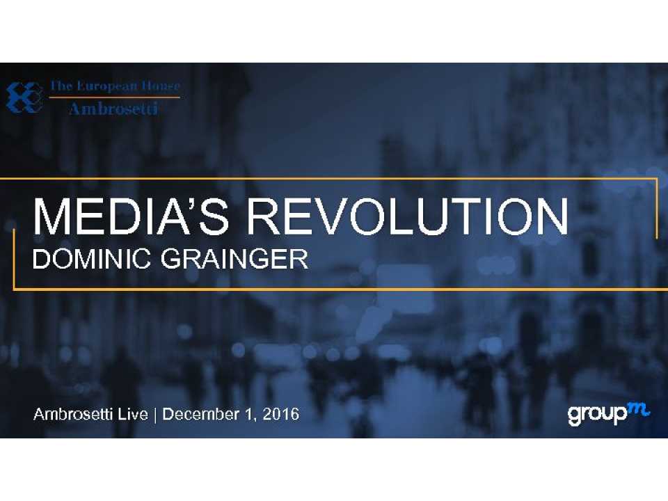 Media's Revolution