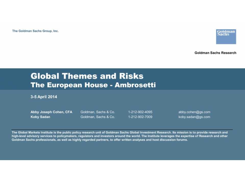 Global themes and risks