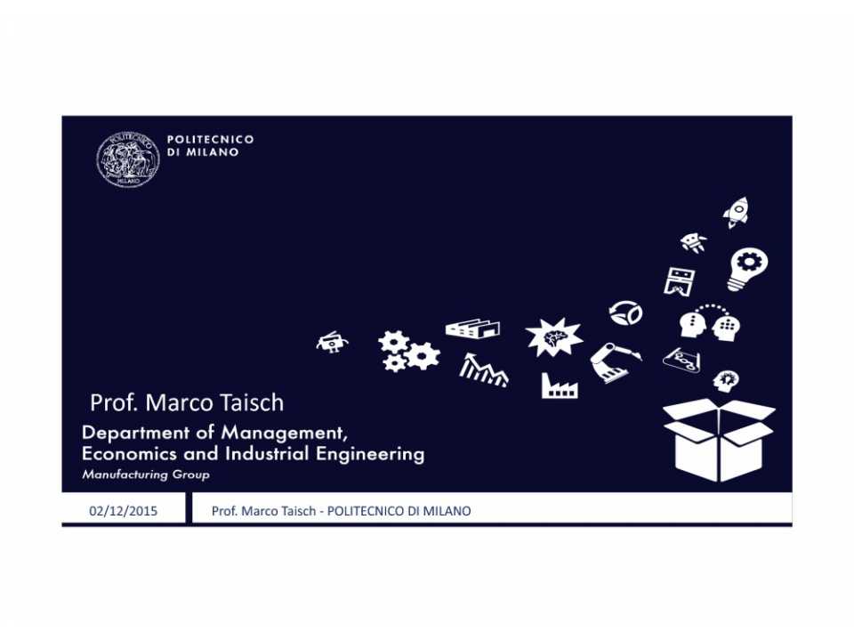 Presentazione Marco Taisch
