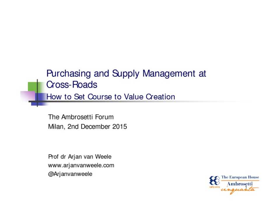 GLOBAL SUMMITIN PRESENZA
Workshop Manufacturing e Supply ChainManufacturing 4.0, Supply Chain condivisa, Internet delle cose e Servitization